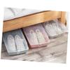 Parliky 2pcs Stackable Plastic Shoe Storage Box with Clamshell view 2