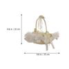 Cabilock Bridal Decor Flower Basket Wedding Basket for Flower Girls Scatter Petals for Romantic Scene view 2