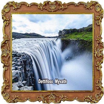 Dettifoss Iceland Tourist Souvenir Refrigerator Magnet Fridge Decoration Magnets