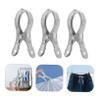 Parliky 10pcs Large Stainless Steel Clothespins Drying Clips Magnetic Hooks for Laundry Heavy Duty Bed and Home Hanger Clamps view 3