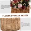 COOLHIYA 2pcs Handmade Willow Weaving Storage Baskets for Flowers and Picnic Food Portable Decorative Baskets for Home Organization and Wedding Decor view 3