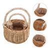 COOLHIYA 2pcs Handmade Willow Weaving Storage Baskets for Flowers and Picnic Food Portable Decorative Baskets for Home Organization and Wedding Decor view 4