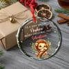 Personalized Grandson Lion Glass Christmas Ornament 2026, To A Very Special Nephew Ornaments Gift From Grandparents, Funny Grandsons Ornament For Baby Boy, Customized Name Grandson Lion Xmas Ornaments view 4