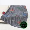 OHOIT Glow in The Dark Blanket for Kids Cute Truck Boys Blankets for Sofa Couch Bed Birthday Christmas Easter Gifts for Kids Boys view 1