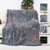 OHOIT Glow in The Dark Blanket for Kids Cute Truck Boys Blankets for Sofa Couch Bed Birthday Christmas Easter Gifts for Kids Boys view 4