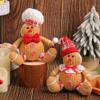 corfhy Gingerbread Man Christmas Tree Topper Decorations, Unique Funny Xmas Plush Stuffed Gingerbread Christmas Decorations for Christmas Tree Wine Bottle Curtain Ornaments view 2