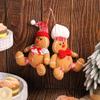 corfhy Gingerbread Man Christmas Tree Topper Decorations, Unique Funny Xmas Plush Stuffed Gingerbread Christmas Decorations for Christmas Tree Wine Bottle Curtain Ornaments view 4