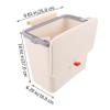 HOOTNEE Capacity Waste Storage Can Wall-Mounted Trash Container Material Kitchen Trash Basket view 2