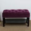 WZUOPG Storage Ottoman Foot Rest end of Bed Bench Solid Wood Entryway Bench Shoe Storage Bench,Comfy Upholstered Bench Shoe Bench,Rustic Benches Hallway Shoe Organizer Furniture Decor-1pc view 4