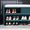WZUOPG Modern Shoe Storage Bench,Wooden Entryway Bench with Leather Cushion,Upholstered Shoe Bench Shoe Cabinet Hallway Shoe Organizer Furniture-1pc view 4