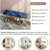 WZUOPG Modern Entry Shoe Bench Shoe Organizer Furniture,Luxurious Entryway Bench Shoe Rack Bench,Soft Velvet Upholstered Bench Seat Shoe Storage Bench-1pc view 4