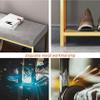 WZUOPG Modern Entry Shoe Bench Shoe Organizer Furniture,Luxurious Entryway Bench Shoe Rack Bench,Soft Velvet Upholstered Bench Seat Shoe Storage Bench-1pc view 4