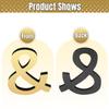YIEMI 2PCS 3.93 inch 3D Gold Letters for Wall Decor Acrylic Premium Shiny Alphabet Signs for Birthday Party Wedding Home Room Decoration&,2 pcs view 3