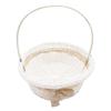 ABOOFAN Woven Flower Basket with Handle Versatile Storage for Weddings Showers and Festivals for Organizing Sundries Lightweight Design for Easy Carrying Light view 1