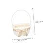 ABOOFAN Woven Flower Basket with Handle Versatile Storage for Weddings Showers and Festivals for Organizing Sundries Lightweight Design for Easy Carrying Light view 2