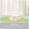 ABOOFAN Woven Flower Basket with Handle Versatile Storage for Weddings Showers and Festivals for Organizing Sundries Lightweight Design for Easy Carrying Light view 4