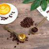 2 PCS Gold Measuring Spoons, 15 Ml and 30 Ml Stainless Steel Coffee Spoons Set Coffee Scoop for Ground Coffees, Long Handle Tablespoon Measuring Spoon for Milk Sugar Protein Brewin Gold Tea Spoon view 2