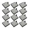 JINGDING 12pcs Hepa Filter, Compatible for Eureka J20, Compatible for Midea W20 / W20 Pro, Robot Vacuum Cleaner Base Station Filter Spare Parts view 1