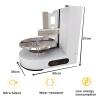 vnrutkou Cake Decorating Coating Machine, Automatic Cake Icing Machine, Birthday Cake Cream Smooth Coating Decoration Machine Spreader Smoothing Machine (White) view 2