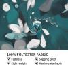 WZYCWB Teal Grey and White Floral Patterned Wall Decor Tapestry Multipurpose Dorm Wall Hanging, Can Be Used As Bedroom Living Room - 60x51 Inch, view 4