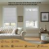 Sulugood NO Drill NO Tools Cordless Roman Shades for Interior Windows, Top Down Bottom Up Roman Window Shade, Custom Blackout Linen Roman Window Blinds(29" W x 52" H) Full Blackout White view 4