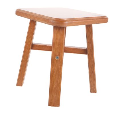 Wood Small Stool 24cm High for Home Use, Brown