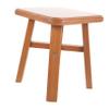 Wood Small Stool 24cm High for Home Use, Brown view 1
