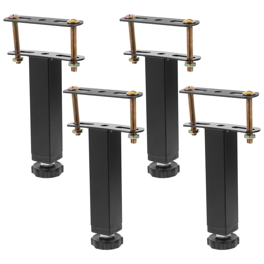 GAROZATION 1set Adjustable Furniture Feet Set DIY Sofa Riser Legs for Cabinets and Beds Support Legs Strong Load Capacity Easy Install Adjustable Height