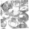 PRETYZOOM 500pcs Aluminum Tea Light Empty Cases for Candle Making Supplies Silver Tea Light Tins for DIY Crafts Votives and Food Warmers view 1