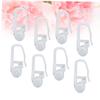 HOMOCONO 100pc Bed Curtain Special Hooks Sliding Curtain Hooks with Track Easy Installation Design Fit for Home Decor view 3