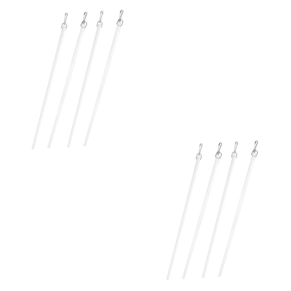 Unomor 8pcs Curtain Pull Rod No Drill Room Darkening Long Wand for Heavy Curtains