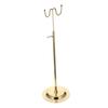 ANDRESLAD Adjustable Iron Handbag Display Stand with Dual Hooks, Golden view 1