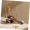 ANDRESLAD Adjustable Iron Handbag Display Stand with Dual Hooks, Golden view 3