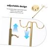 ANDRESLAD Adjustable Iron Handbag Display Stand with Dual Hooks, Golden view 4