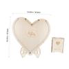 PLAFOPE 1set Heart-Shaped Wedding Guest Book Signature Box for Wedding Reception Complete for Guests to Leave Wishes for Bridal Showers Special Events view 2