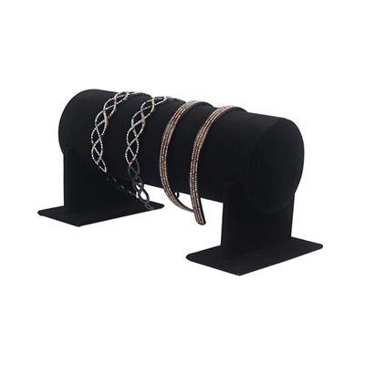 GAROZATION Black PVC Headband Display Rack 50x11cm for Hair Bands