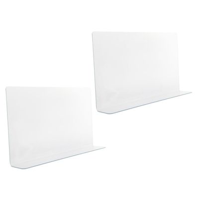 TINEASUR 2pcs Bathtub Shower Splashing Guard PVC Water Stopper for Corner Protection Easy to Install Bathroom Splash Guard Keeps Your Space Dry and Clean