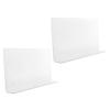 TINEASUR 2pcs Bathtub Shower Splashing Guard PVC Water Stopper for Corner Protection Easy to Install Bathroom Splash Guard Keeps Your Space Dry and Clean view 1