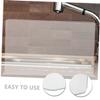 TINEASUR 2pcs Bathtub Shower Splashing Guard PVC Water Stopper for Corner Protection Easy to Install Bathroom Splash Guard Keeps Your Space Dry and Clean view 3