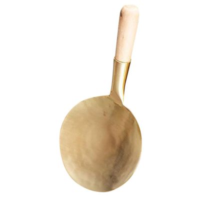 BRIGHTFUFU Sturdy Copper Tofu Scoop Kitchen Utensils Bean Curd Spoon Firm Tofu Serving Spoon