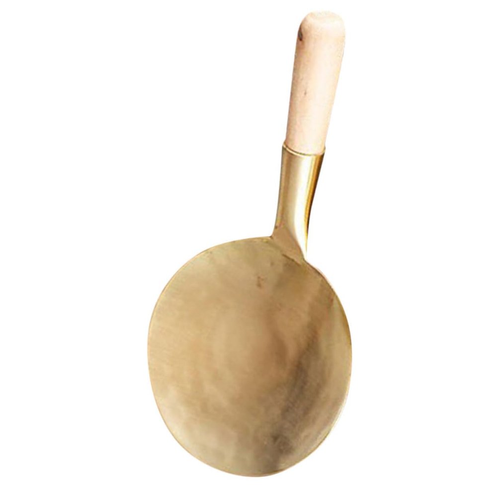 BRIGHTFUFU Sturdy Copper Tofu Scoop Kitchen Utensils Bean Curd Spoon Firm Tofu Serving Spoon