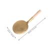 BRIGHTFUFU Sturdy Copper Tofu Scoop Kitchen Utensils Bean Curd Spoon Firm Tofu Serving Spoon view 2