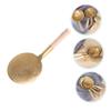 BRIGHTFUFU Sturdy Copper Tofu Scoop Kitchen Utensils Bean Curd Spoon Firm Tofu Serving Spoon view 4