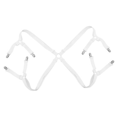 MOBUTOFU Adjustable Sheet Fastener with 8 Clips for Mattress Pads