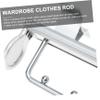 ABOOFAN Adjustable Wardrobe Rod Extendable Clothing Hanger Closet Rod Smooth Slide Retractable Easy to Clean view 4