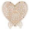 WHAMVOX 1set Heart-Shaped Wedding Guest Book Alternative Unique Signing Decor for Weddings Showers and Celebrations Complete Signs for Guests to Leave Messages view 1