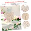 WHAMVOX 1set Heart-Shaped Wedding Guest Book Alternative Unique Signing Decor for Weddings Showers and Celebrations Complete Signs for Guests to Leave Messages view 4