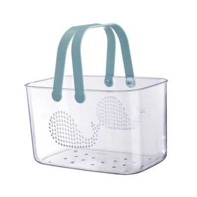 HOLIDYOYO Whale Shower Basket Portable Plastic Storage for Bathroom Basket Toilet Organizer