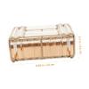 PAMINGONO Metal Crystal Tissue Box Cover Elegant Napkin Holder for Bathroom Bedroom Office Chic Decor for Vanity Rectangular Tissue Dispenser Holder view 2