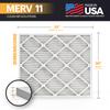 BNX TruFilter 20x23x1 Air Filter MERV 11 (2-Pack)- MADE IN USA - Allergen Defense Electrostatic Pleated Air Conditioner HVAC AC Furnace Filters for Allergies, Dust, Pet, Smoke, Allergy MPR 1200 FPR 7 view 2